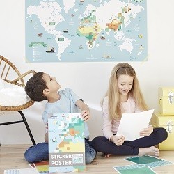 Creative Stickers - World Map