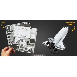 Metal Earth - Space Shuttle Atlantis Coloured Version